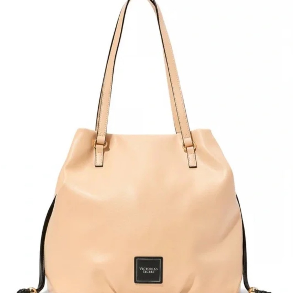 Victoria's Secret Tote Bag with Drawstring Detail NWT